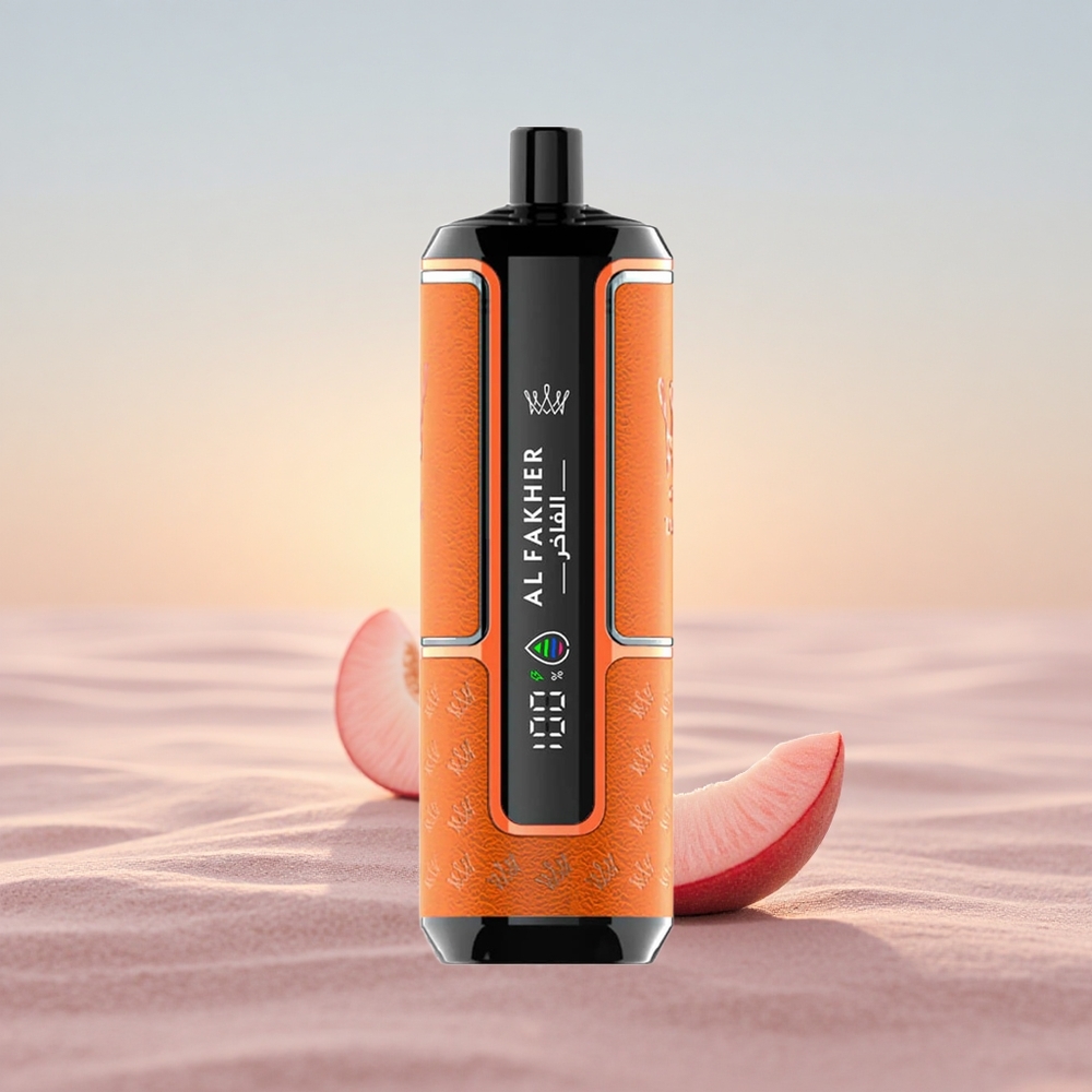 Al Fakher Crown Bar 15K Hypermax Fersken Is 22ml 600mAh Type-C