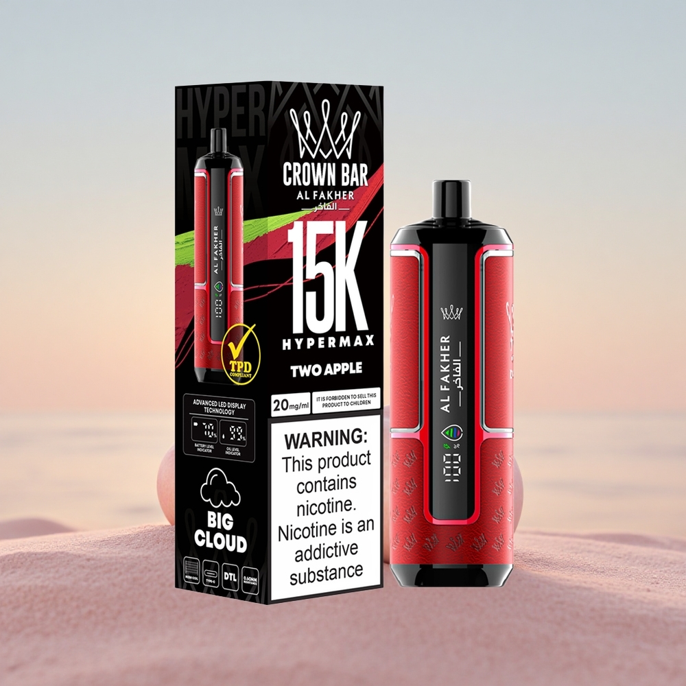 Al Fakher Crown Bar 15K Hypermax To Æbler Type-C 22ml