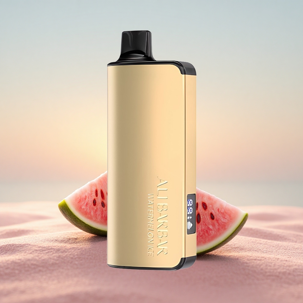 Alibarbar Ingot 9000 Puffs Vandmelon Is 22ml 2350mAh LED