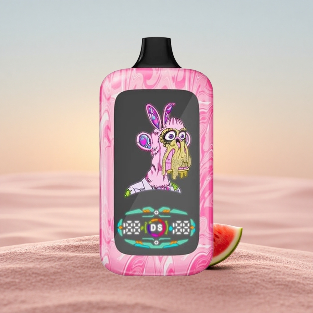 Fumot Digital Monkey 20000/40000 Puffs Jordbær Vandmelon Dual Mesh Coil Type-C 0%