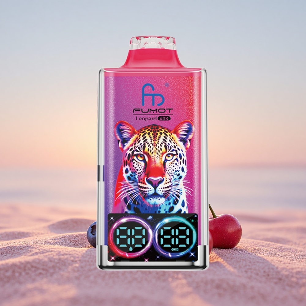 Fumot Leopard 40K Puffs Blåbær Kirsebær Tranebær 5% Dual Mesh Type-C