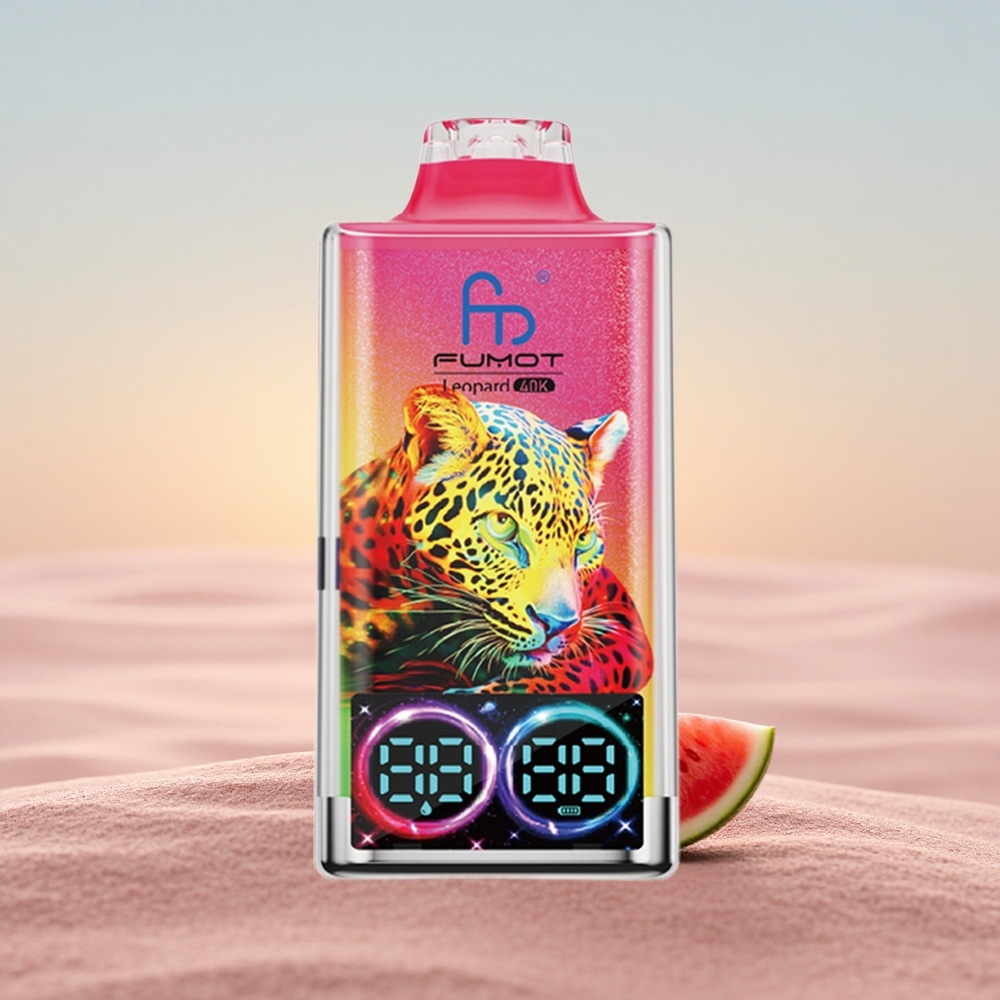 Fumot Leopard 40K Puffs Jordbær Vandmelon 5% Nicotine 700mAh Dual Mesh