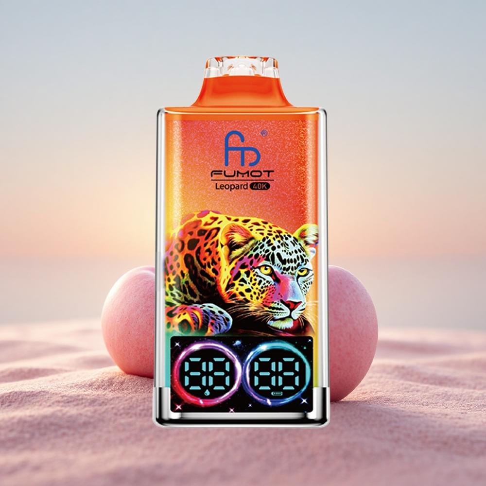 Fumot Leopard 40K Puffs Kirsebær Is 5% Nicotine 700mAh Dual Mesh