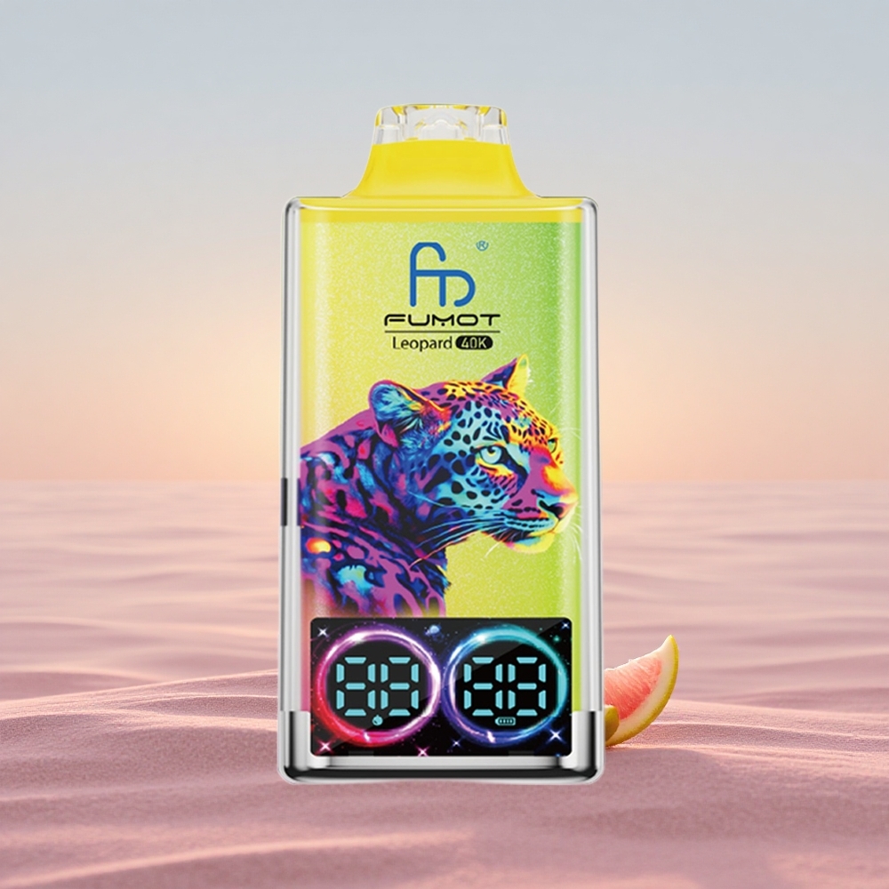 Fumot Leopard 40K Puffs Rød Citronvand Dual Mesh 5%