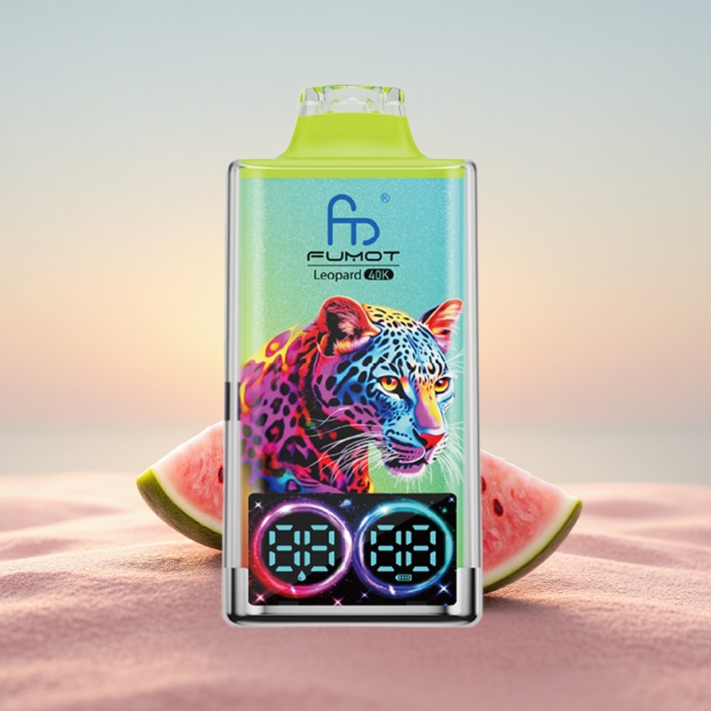 Fumot Leopard 40K Puffs Vandmelon Is 3% Dual Mesh Type-C