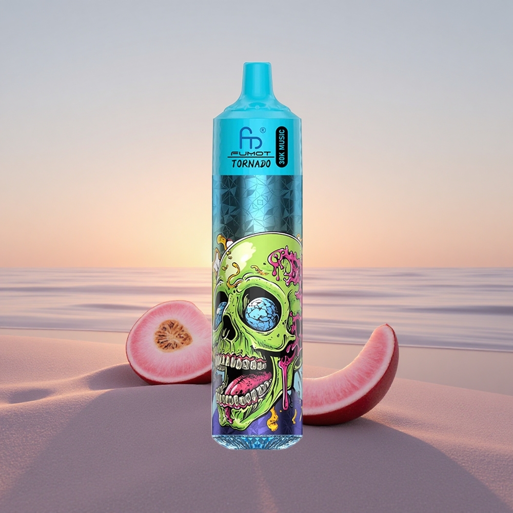 Fumot Randm Tornado 30000 Puffs Sort Is Mesh LED Skærm 30mL 5%