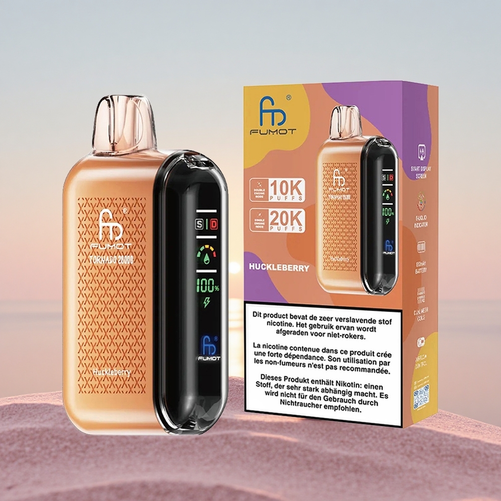 Fumot Tornado 20000 Puffs Brombær Dual Mesh Smart Display