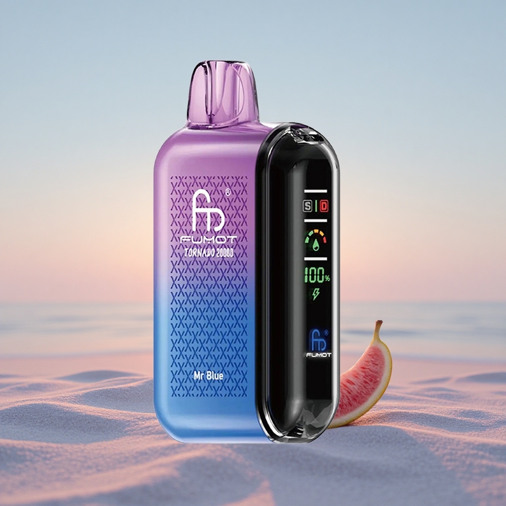 Fumot Tornado 20000 Puffs Hr. Blå Dual Mesh Coil