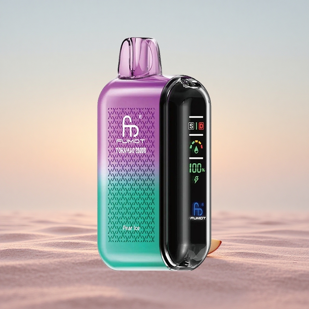Fumot Tornado 20000 Puffs Pære Is Dual Mesh 20ml Smart Display