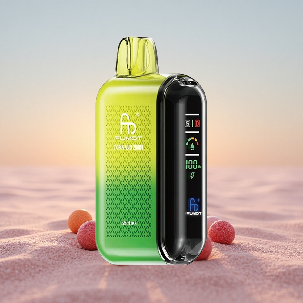 Fumot Tornado 20000 Puffs Skittles Dual Mesh Coil Smart Display