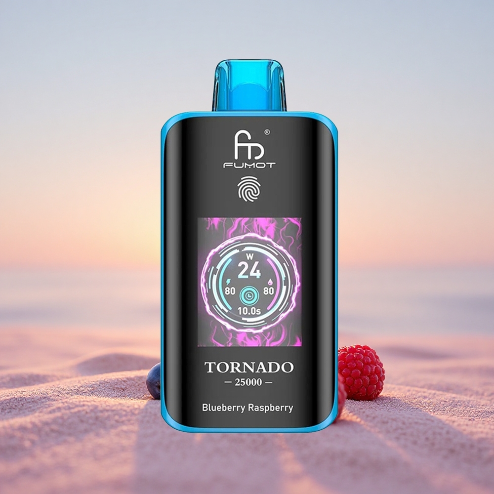 Fumot Tornado 25000 Puffs Blåbær Hindbær 700mAh Type-C