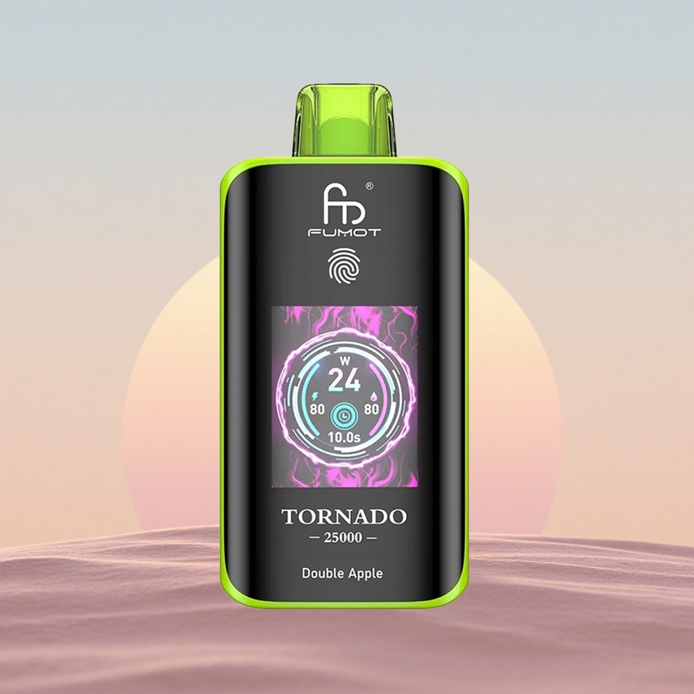 Fumot Tornado 25000 Puffs Dobbelt Æble HD Skærm 700mAh 20ml