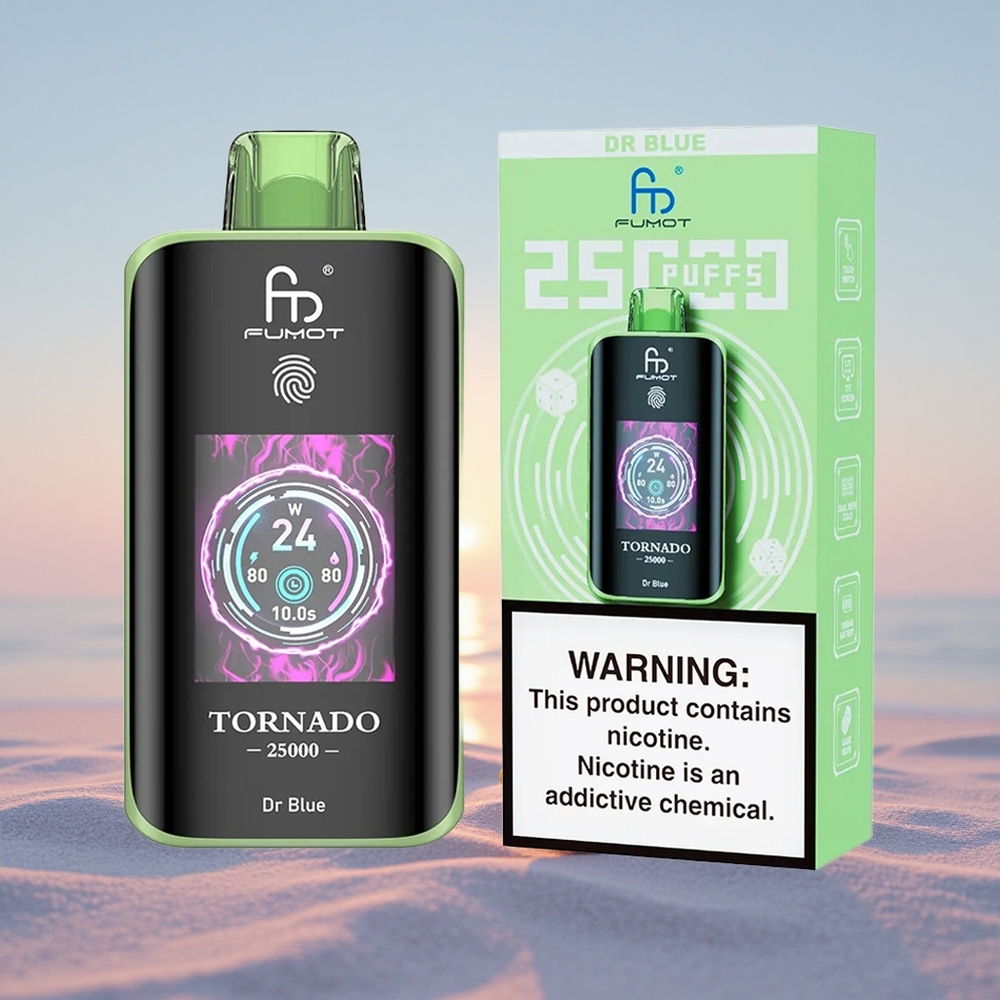 Fumot Tornado 25000 Puffs Dr Blå 20ml 700mAh Type-C