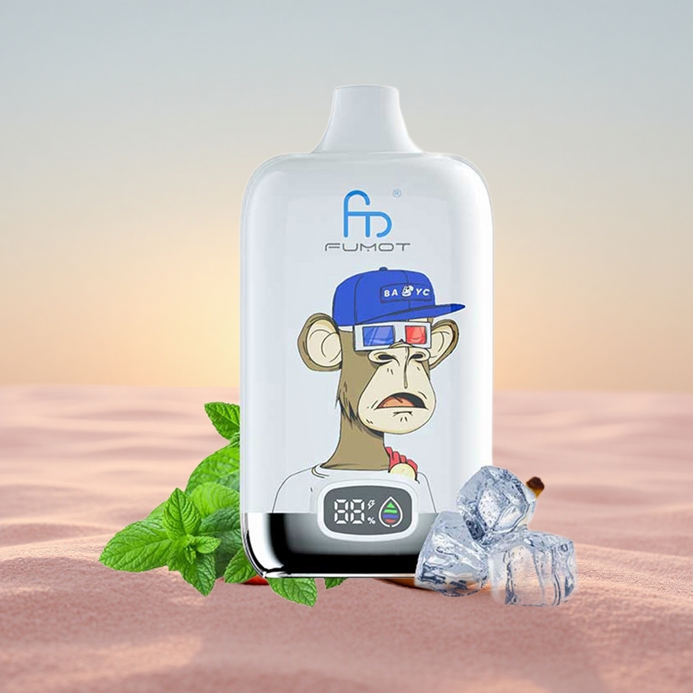 Fumot Tornado Digital Box 12000 Puffs Jordbær Banan Type-C Mesh 20ml