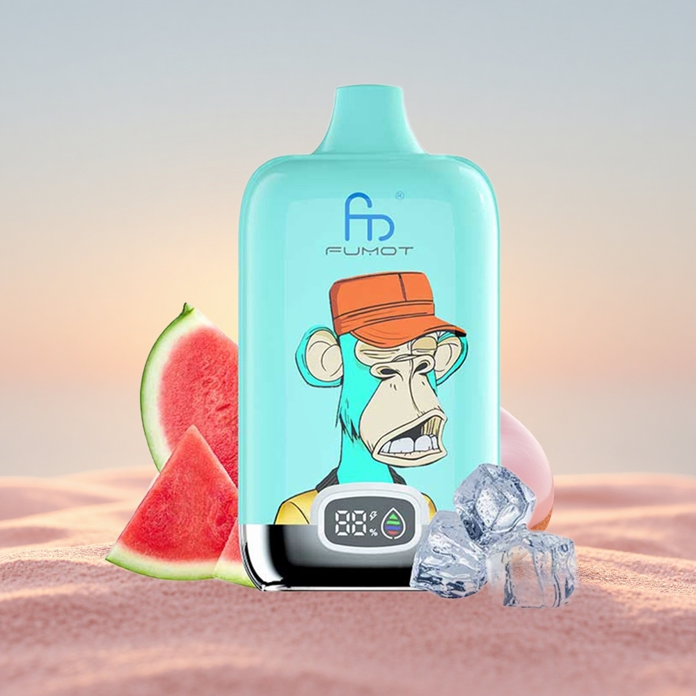 Fumot Tornado Digital Box 12000 Puffs Jordbær Donut 20ml Mesh 12000 Puffs