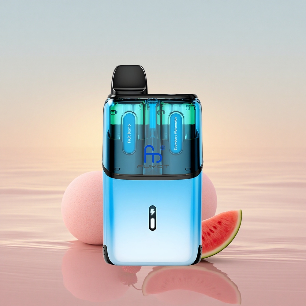 Fumot Ultra T32000 Puffs Frugt Bombe - Jordbær Vandmelon med 800mAh & Type-C Hurtigopladning