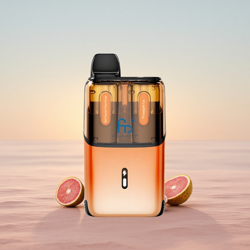 Fumot Ultra T32000 Puffs Kiwi Passionsfrugt Guava - Ananas Is med 800mAh & Type-C Opladning