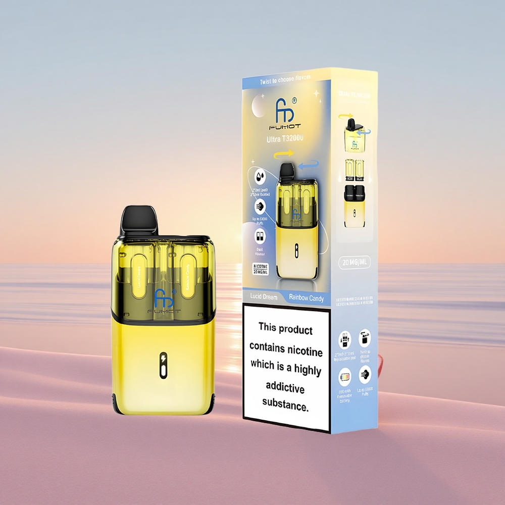 Fumot Ultra T32000 Puffs Klart Drøm - Regnbue Slik 800mAh Type-C Mesh Coil