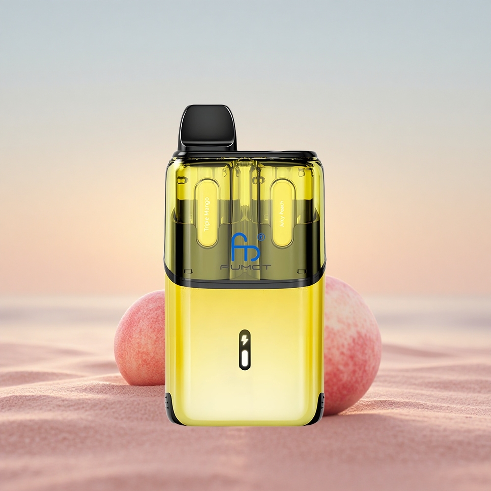 Fumot Ultra T32000 Puffs Tredobbelt Mango - Saftig Fersken med 24ml E-Væske & Type-C Opladning