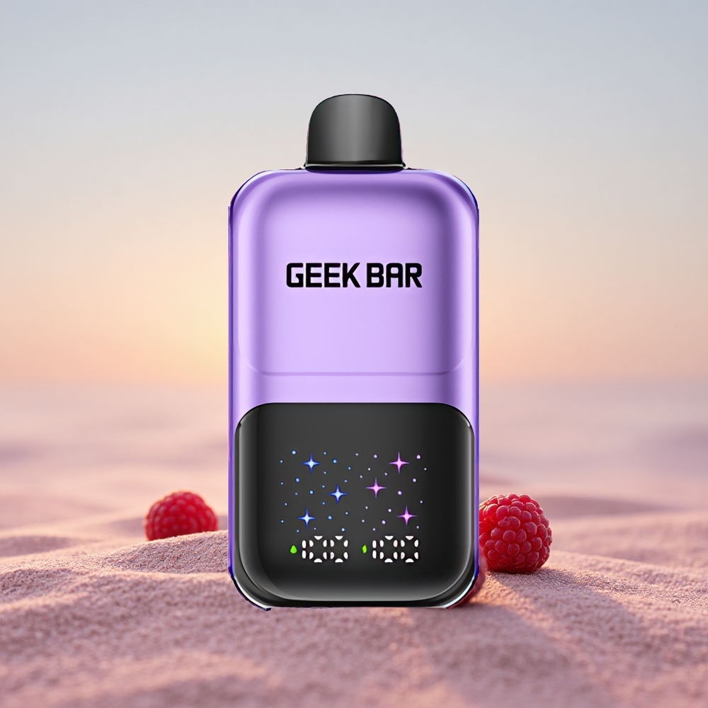 GEEK BAR 2GO 20ml 50000 Puffs Drue & Hindbær Interaktivt Storskærm 20mL Opladningsbar