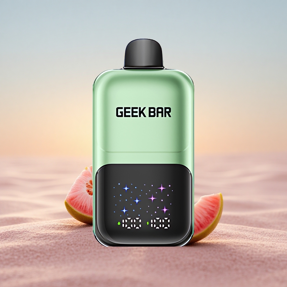 GEEK BAR 2GO 20ml 50000 Puffs Surend Slik & Surende Frugter med Interaktiv Stor Skærm og Justerbar Smag/Kølighed