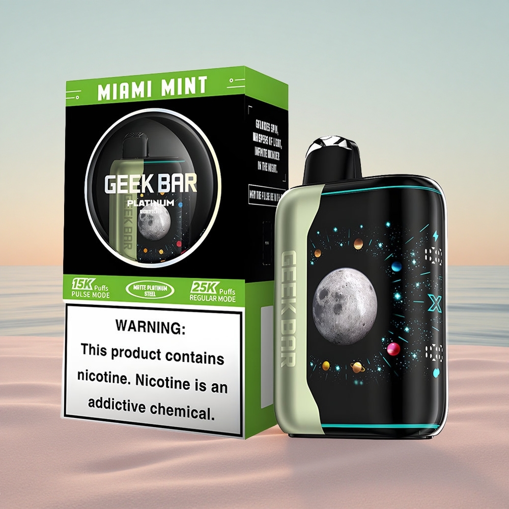 GEEK BAR Platinum Edition 25000 Puffs København Mynte - 20mL & Hurtig Opladning