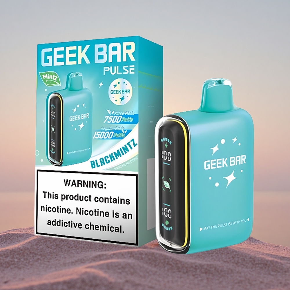 GEEK BAR Pulse 15000 Puffs Mintz Udgave - 16ML - 5% - Justerbar Luftstrøm