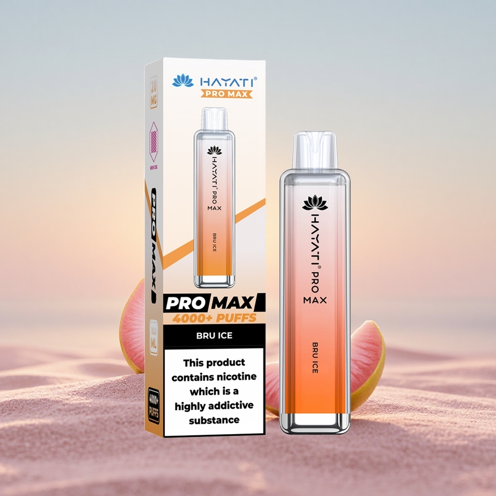 Hayati Pro Max 4000 Puffs Bru Is Dual Mesh 1400mAh Rechargebar