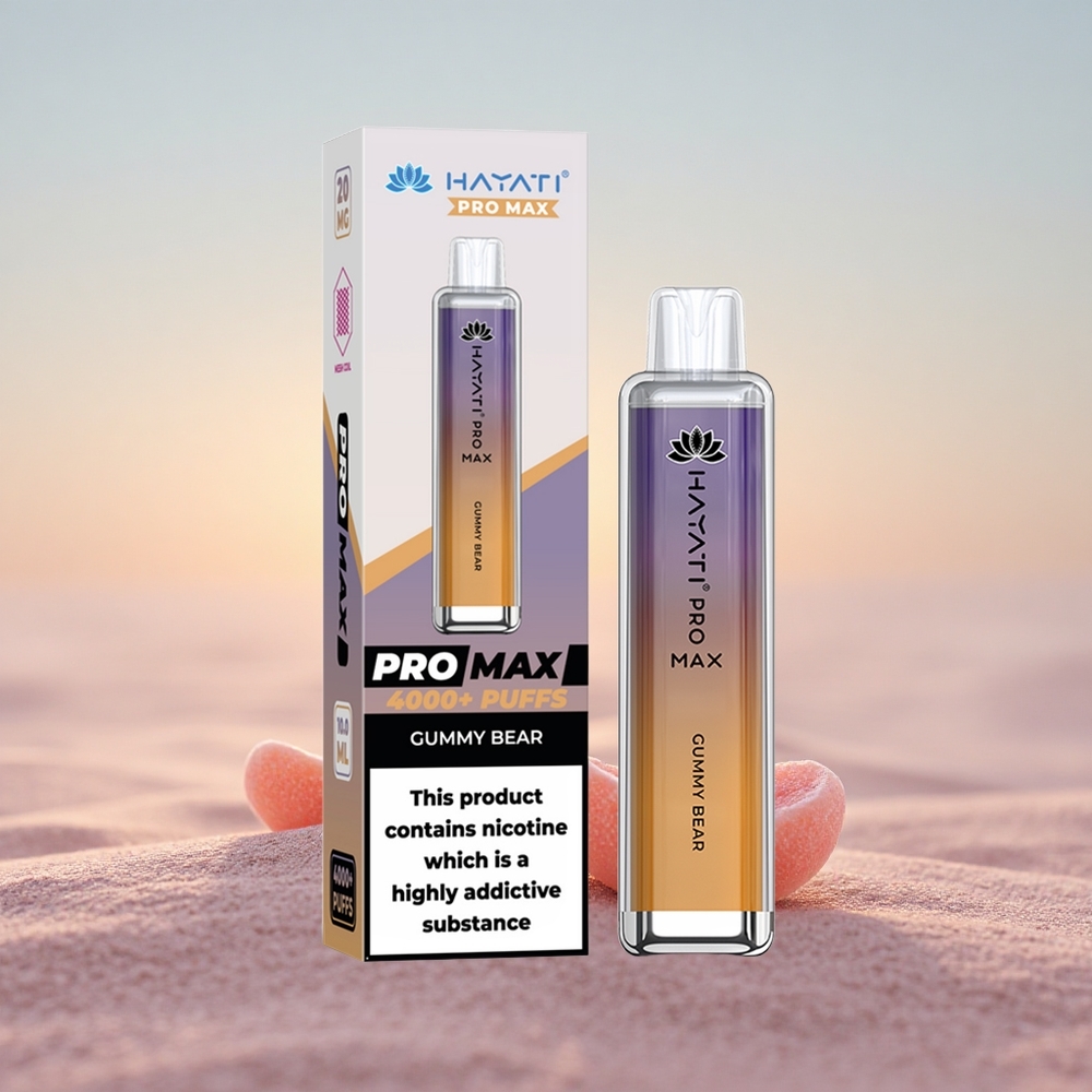 Hayati Pro Max 4000 Puffs Gummy Bjørn Dual Mesh 1400mAh