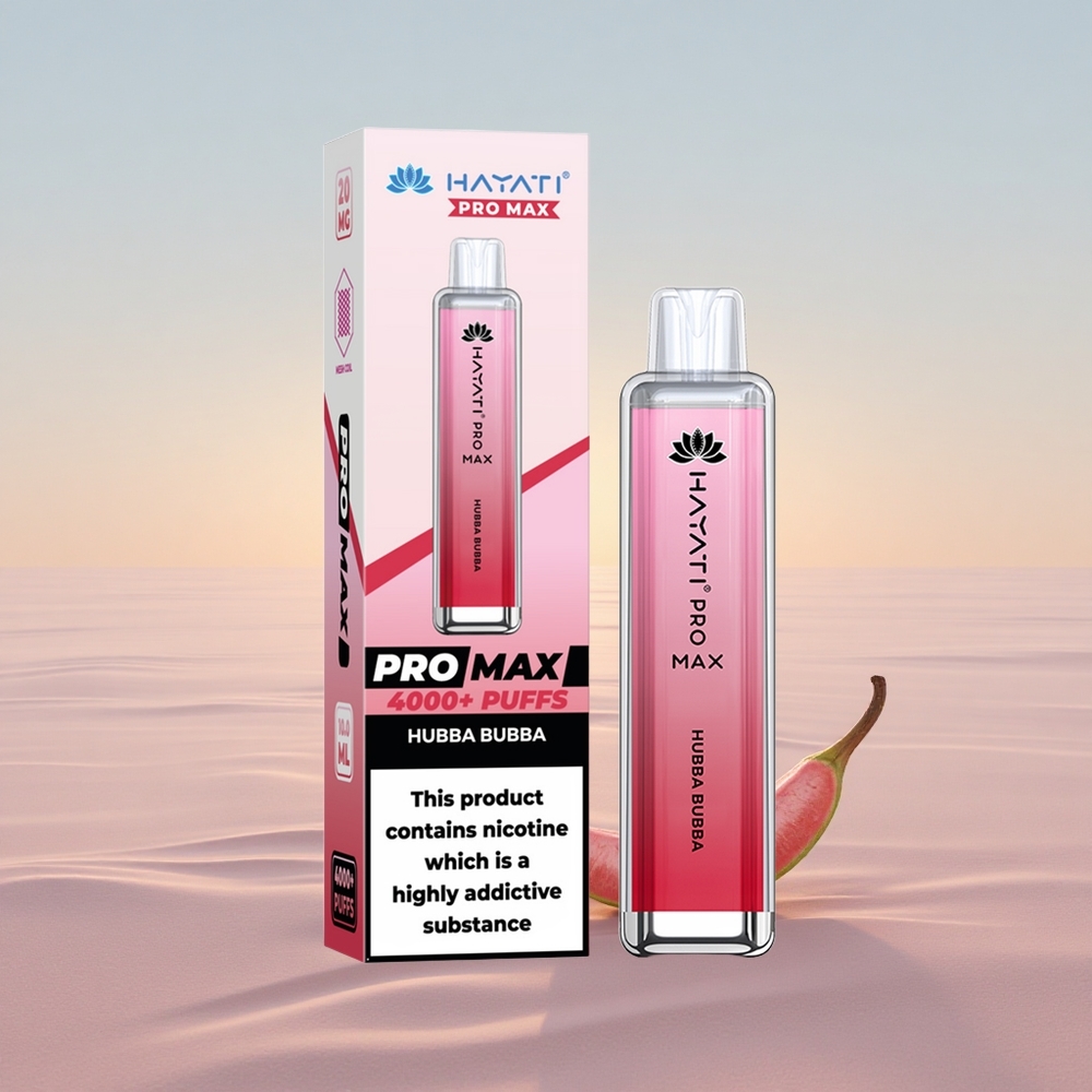 Hayati Pro Max 4000 Puffs Hubba Bubba Dual Mesh 1400mAh Crystal
