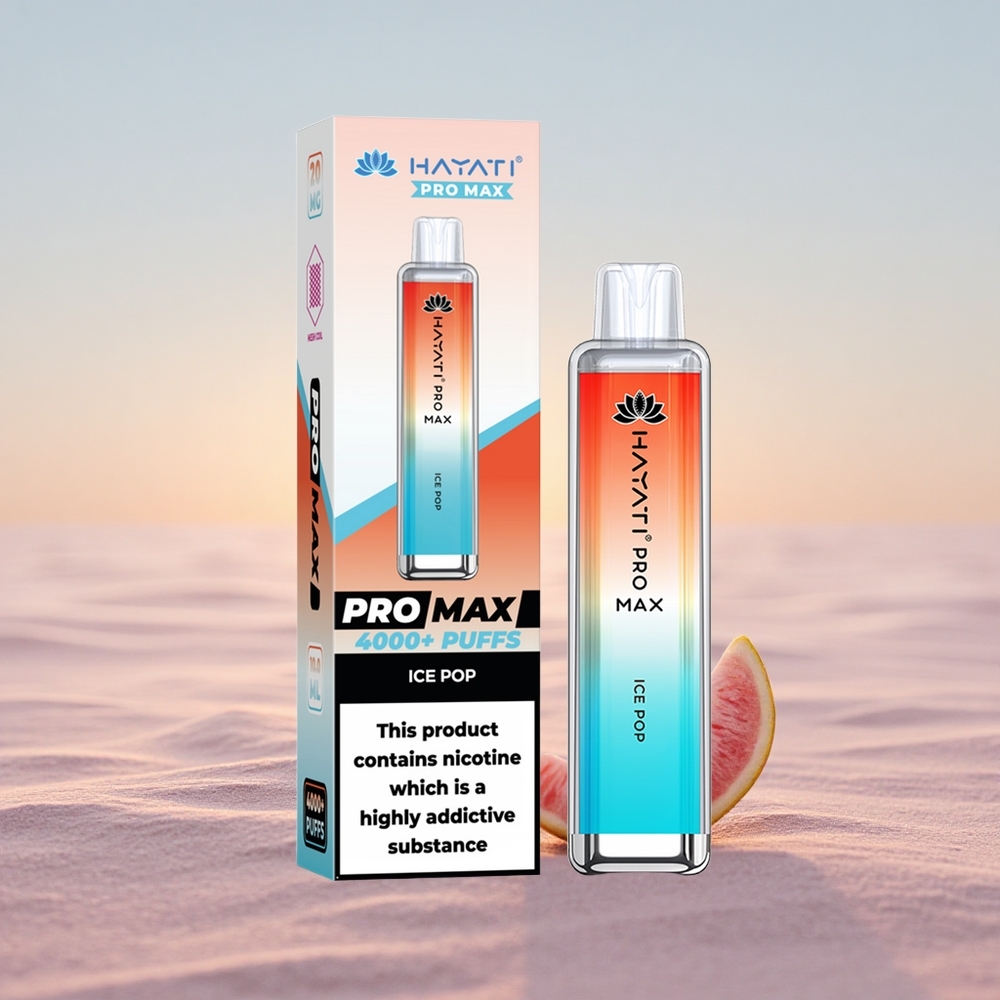 Hayati Pro Max 4000 Puffs Isvaffel Dual Coil Rechargeable LED