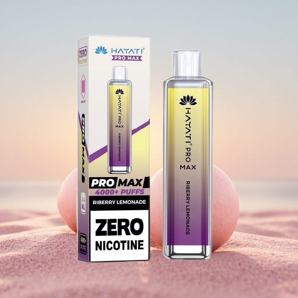Hayati Pro Max 4000 Puffs Ribær Lemonade med 1400mAh og 2ml Tank