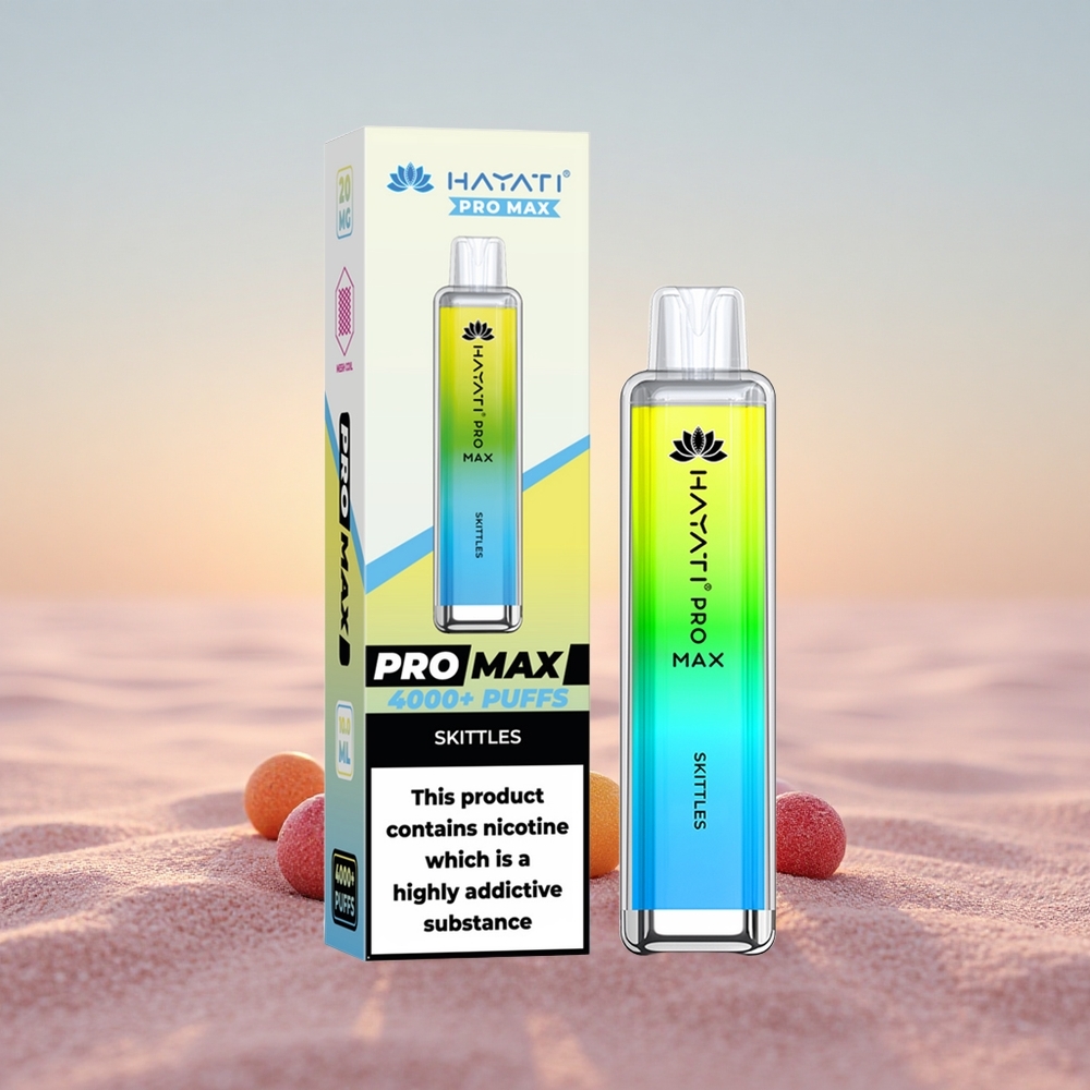 Hayati Pro Max 4000 Puffs Skittles Dual Mesh 1400mAh Rechargebar