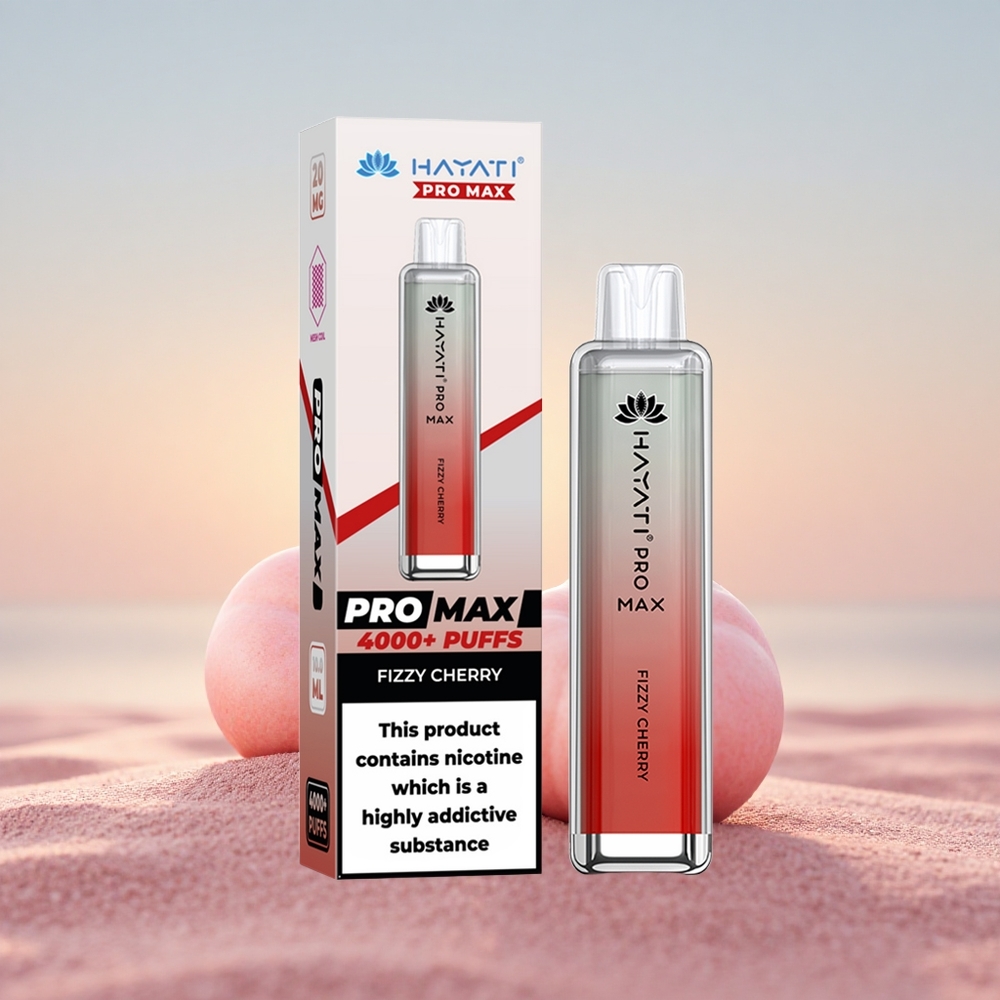Hayati Pro Max 4000 Puffs Sprudlende Kirsebær Dual Mesh 1400mAh