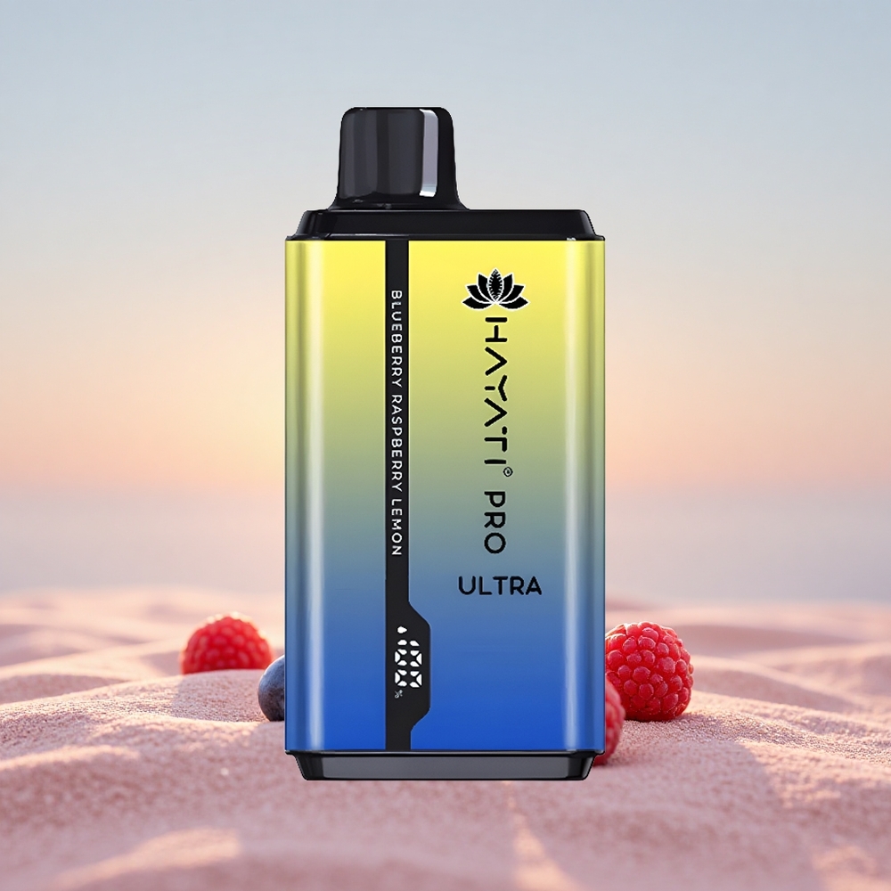Hayati Pro Ultra 15000 Puffs Blåbær Hindbær Citron 850mAh 24ml 2%