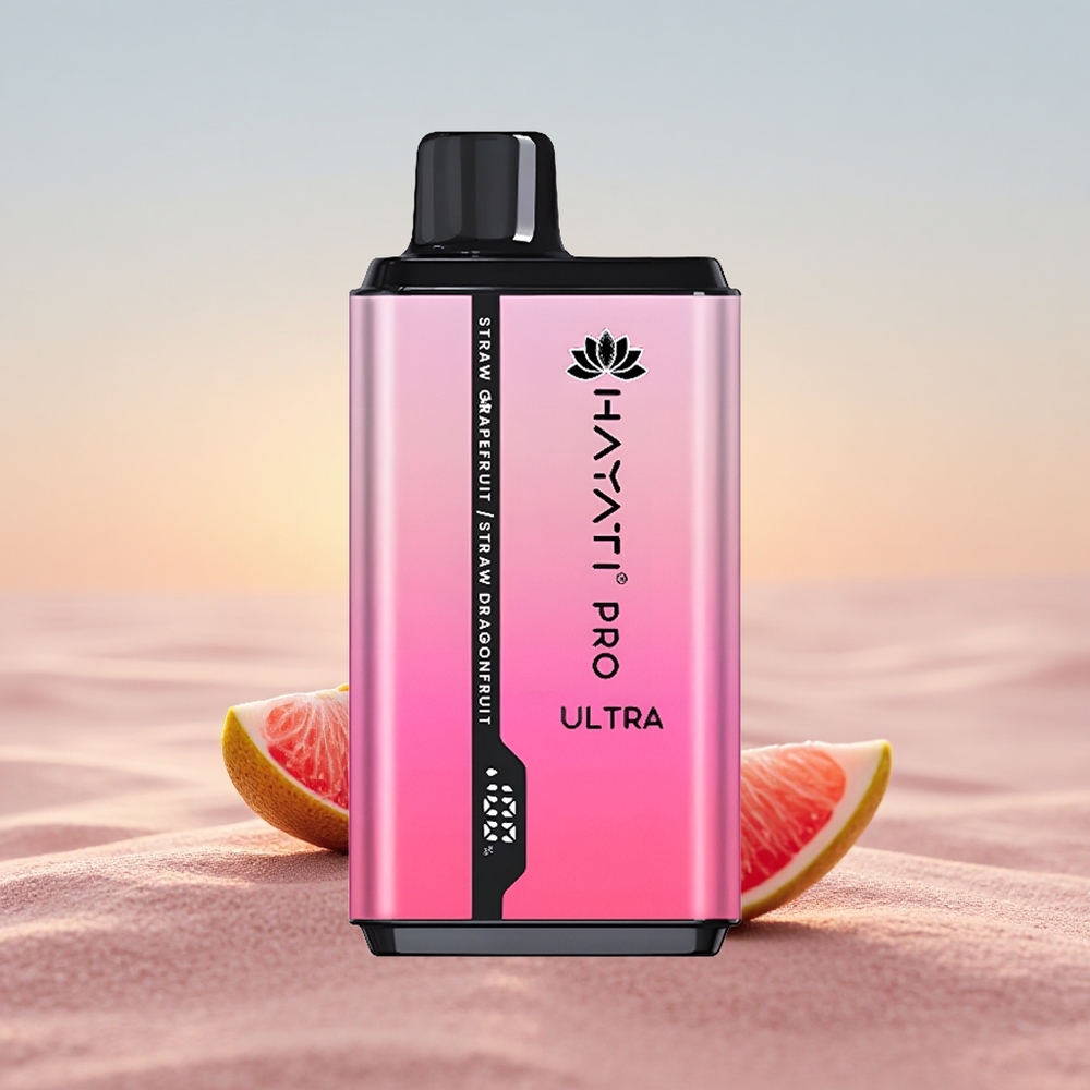 Hayati Pro Ultra 15000 Puffs Jordbær Grapefrugt Jordbær Dragefrugt 2% Nikotin 850mAh