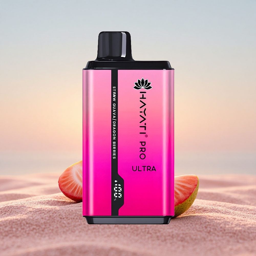 Hayati Pro Ultra 15000 Puffs Jordbær Guava Dragebær 850mAh 12ml 2%