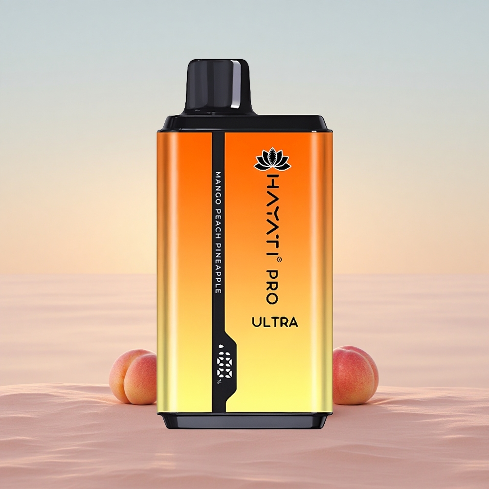 Hayati Pro Ultra 15000 Puffs Mango Fersken Ananas 850mAh 24ml 2%