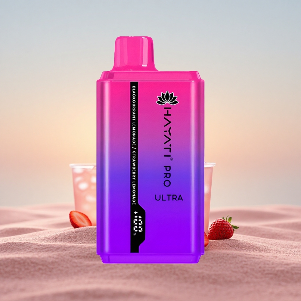 Hayati Pro Ultra 15000 Puffs Solbær Citronvand Jordbær Citronvand 850mAh 24ml