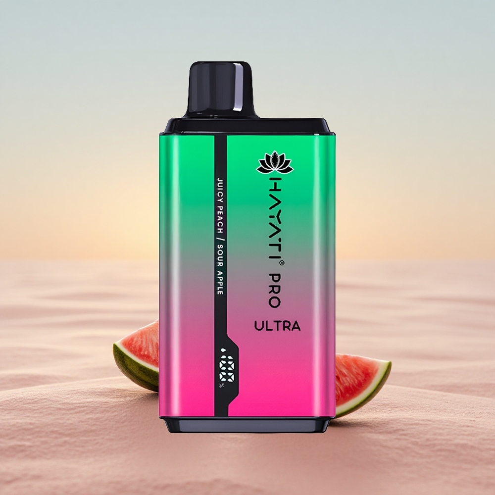 Hayati Pro Ultra 15000 Puffs Vandmelon Kiwi Passionsfrugt 850mAh 24ml 2%