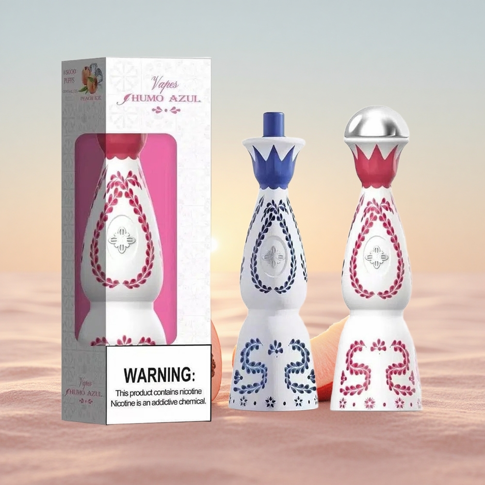 Humo Azul 15000 Puffs Fersken Mango Ananas 20mL 5% 500mAh