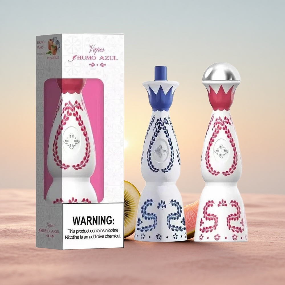 Humo Azul 15000 Puffs Kiwi Passionsfrugt Guava 5% Nicotin 500mAh USB-C 1.0ohm Mesh