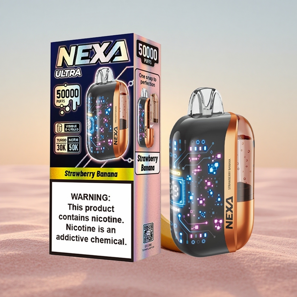 NEXA Ultra 50000 Puffs Jordbær Banan 20ml 5% 0.9ohm