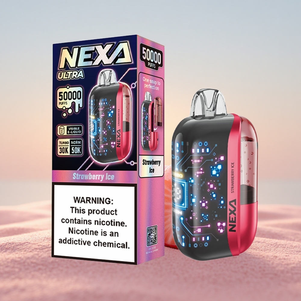 NEXA Ultra 50000 Puffs Jordbær Is 20ml 800mah Type-C