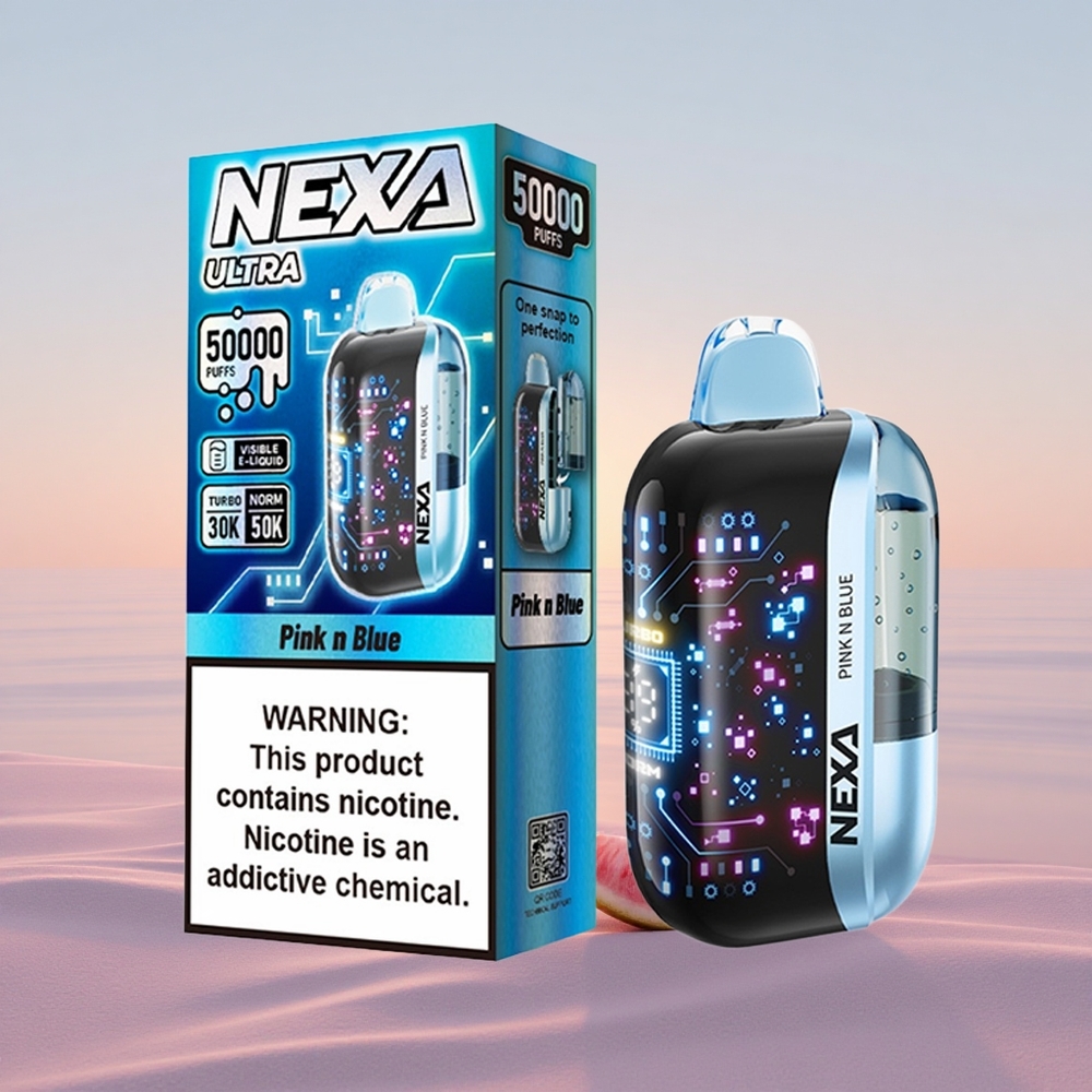 NEXA Ultra 50000 Puffs Pink N Blue Ultra 20ml 5% Dual Mesh