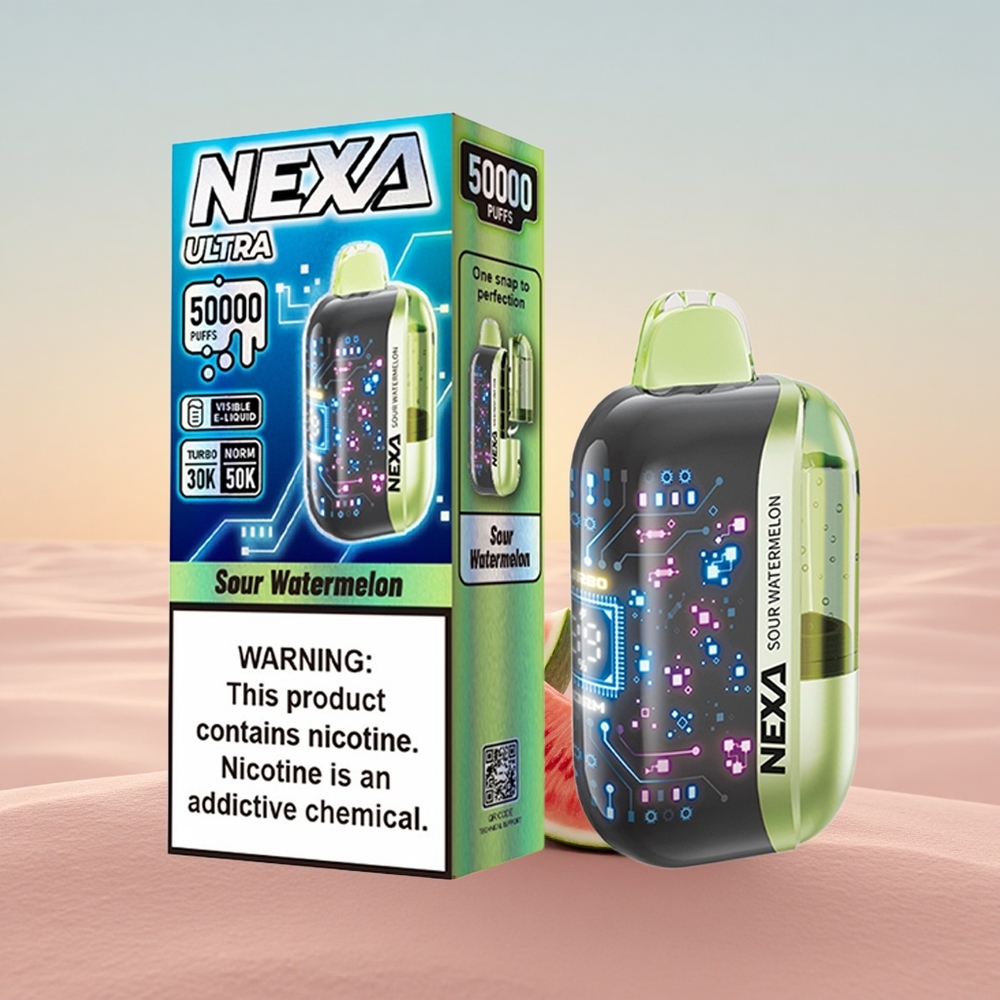 NEXA Ultra 50000 Puffs Sure Blå Vandmelon 20ml 5% 0.9ohm