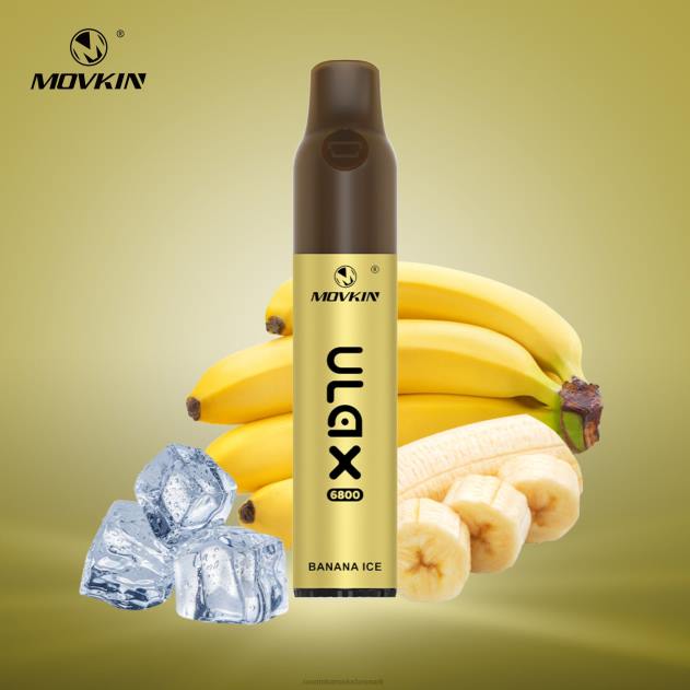 Best RandM vape flavors - RandM Movkin Ulax 6800 (keramisk spole) genopladelig engangs vape pod enhed bananis L08B61