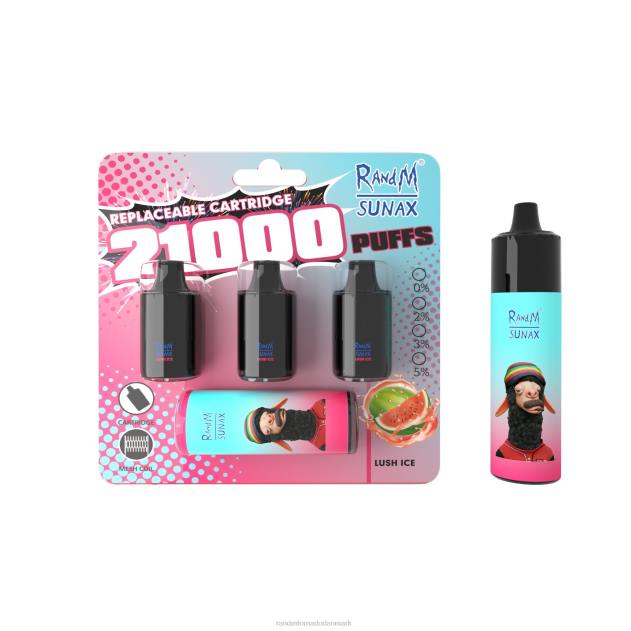 RandM vape buy online - RandM Sunax 21000 luftstrømskontrol pod udskiftelig vape enhed 1 stk frodig is L08B266