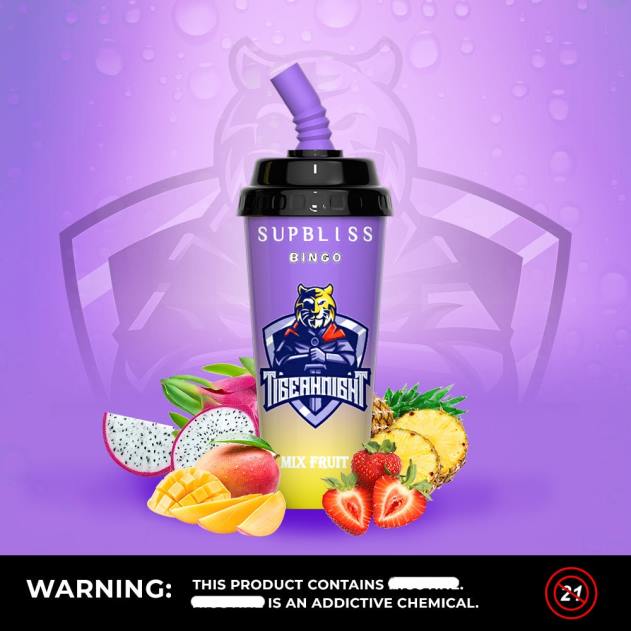 RandM København - RandM Supbliss Bingo 8000 vape pod enhed 1 stk bland frugt L08B258