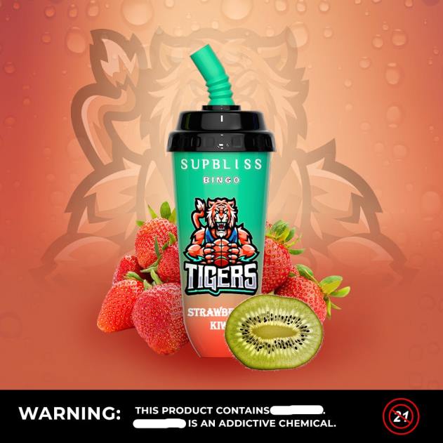 RandM vape buy online - RandM Supbliss Bingo 8000 vape pod enhed 1 stk jordbær is L08B256